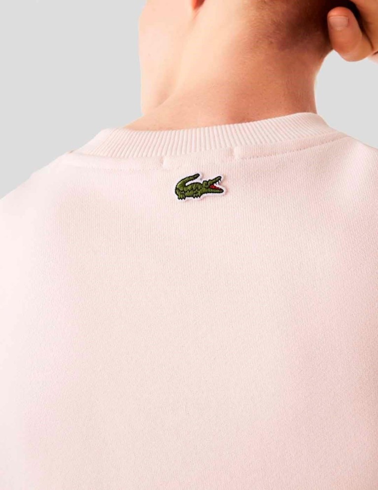 Sudadeira LACOSTE sudadeira loose fit flamant